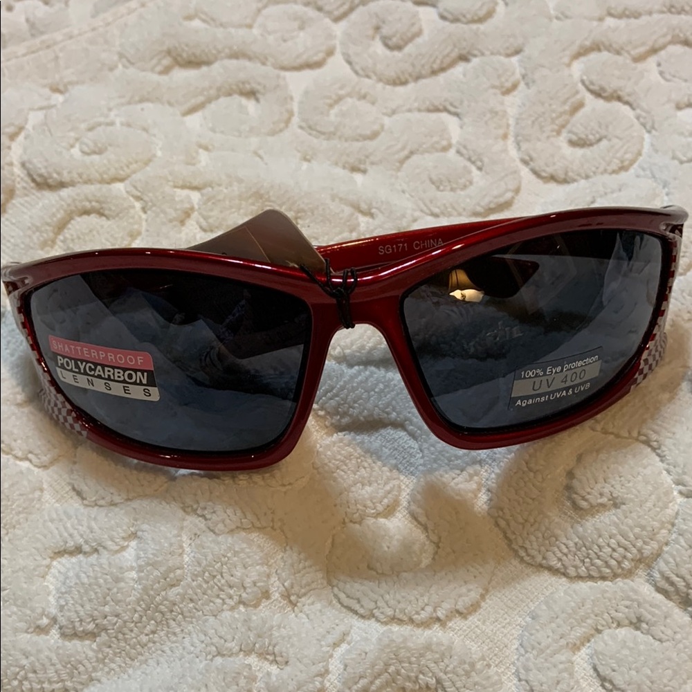 Waterproof Polycarbon Red Sunglasses